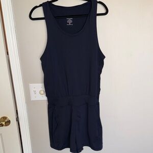 Sweaty Betty Navy Sleeveless One-Piece Romper by